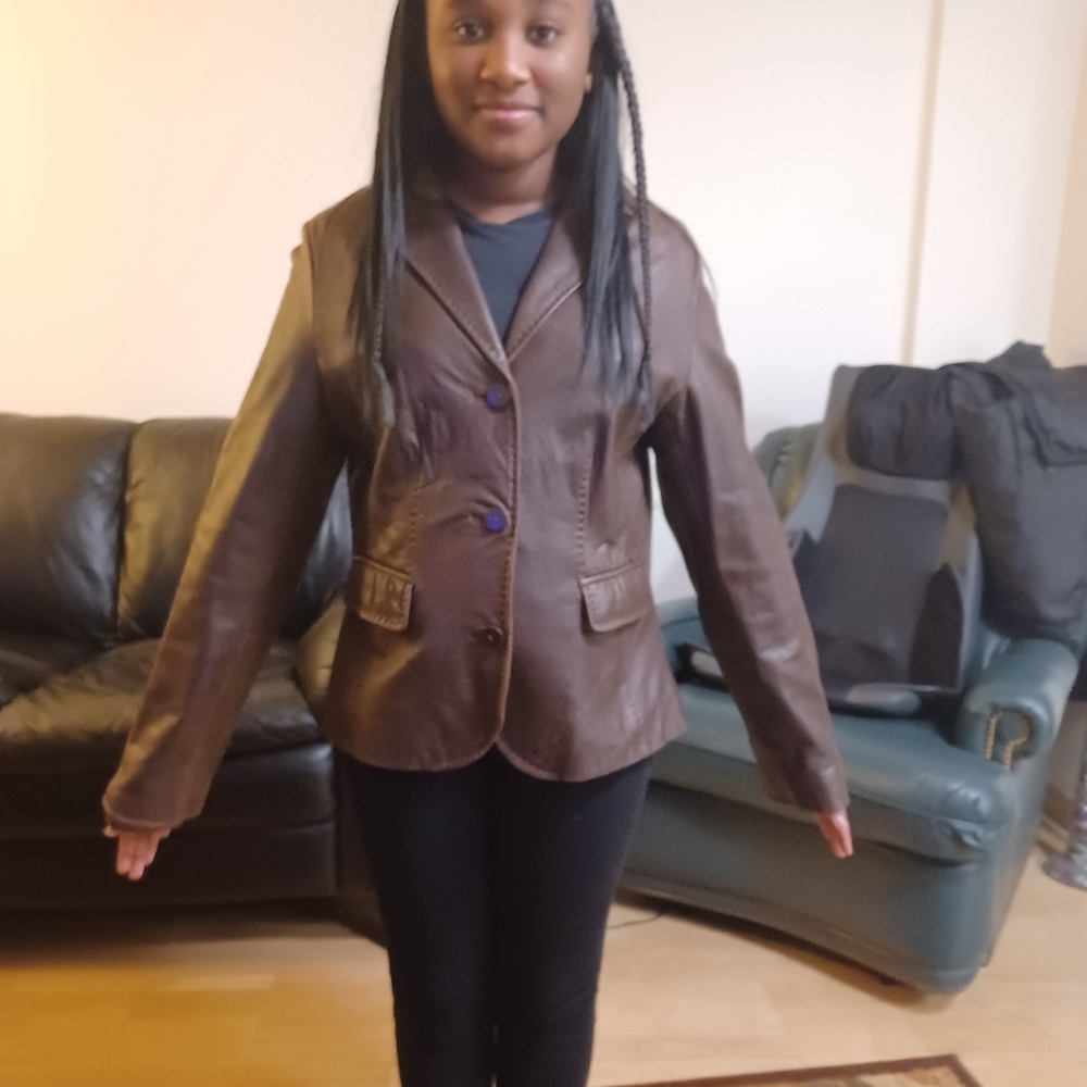 Lambskin Leather Jacket - image 7